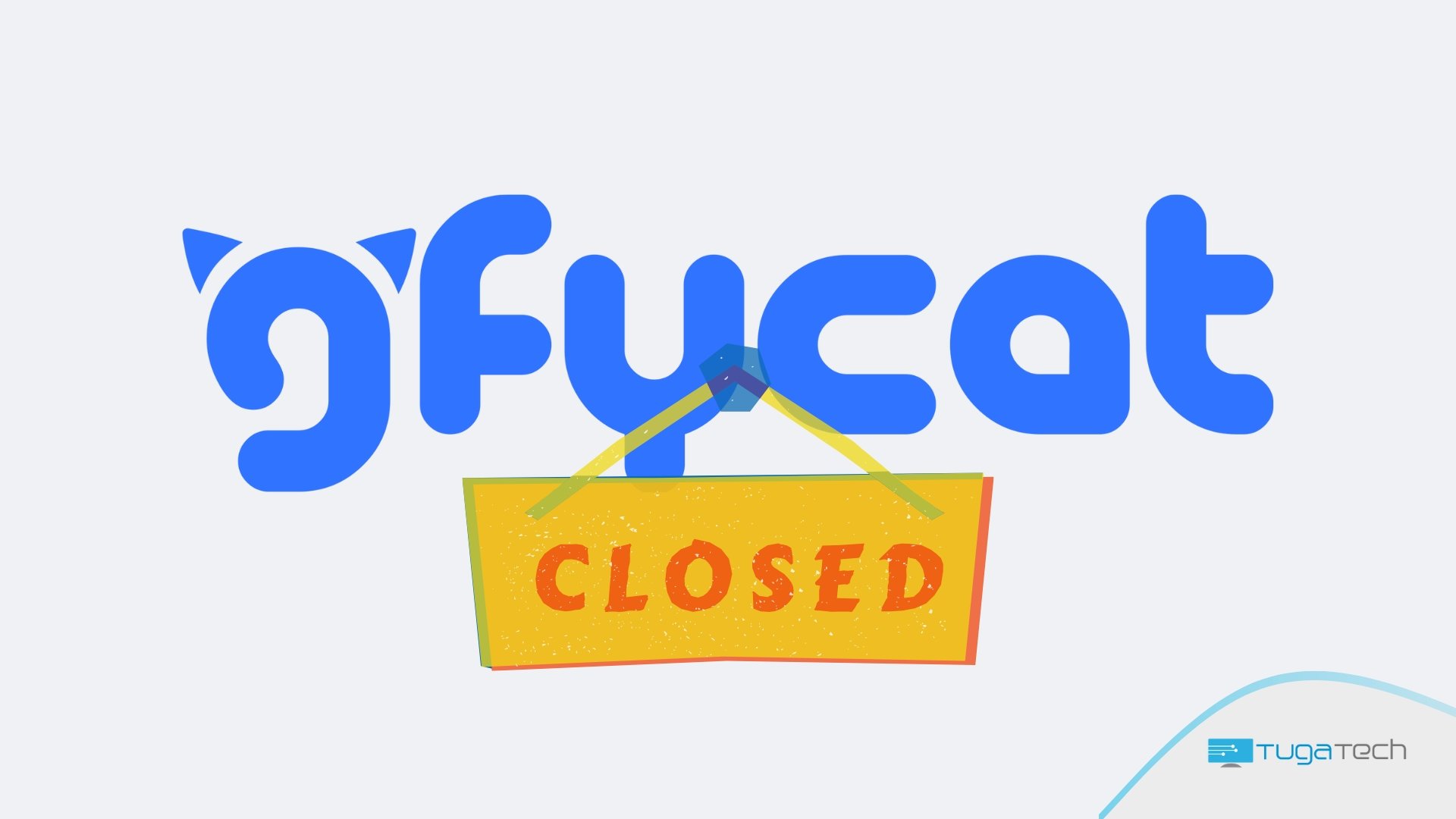 Gfycat logo com sinal de fechado