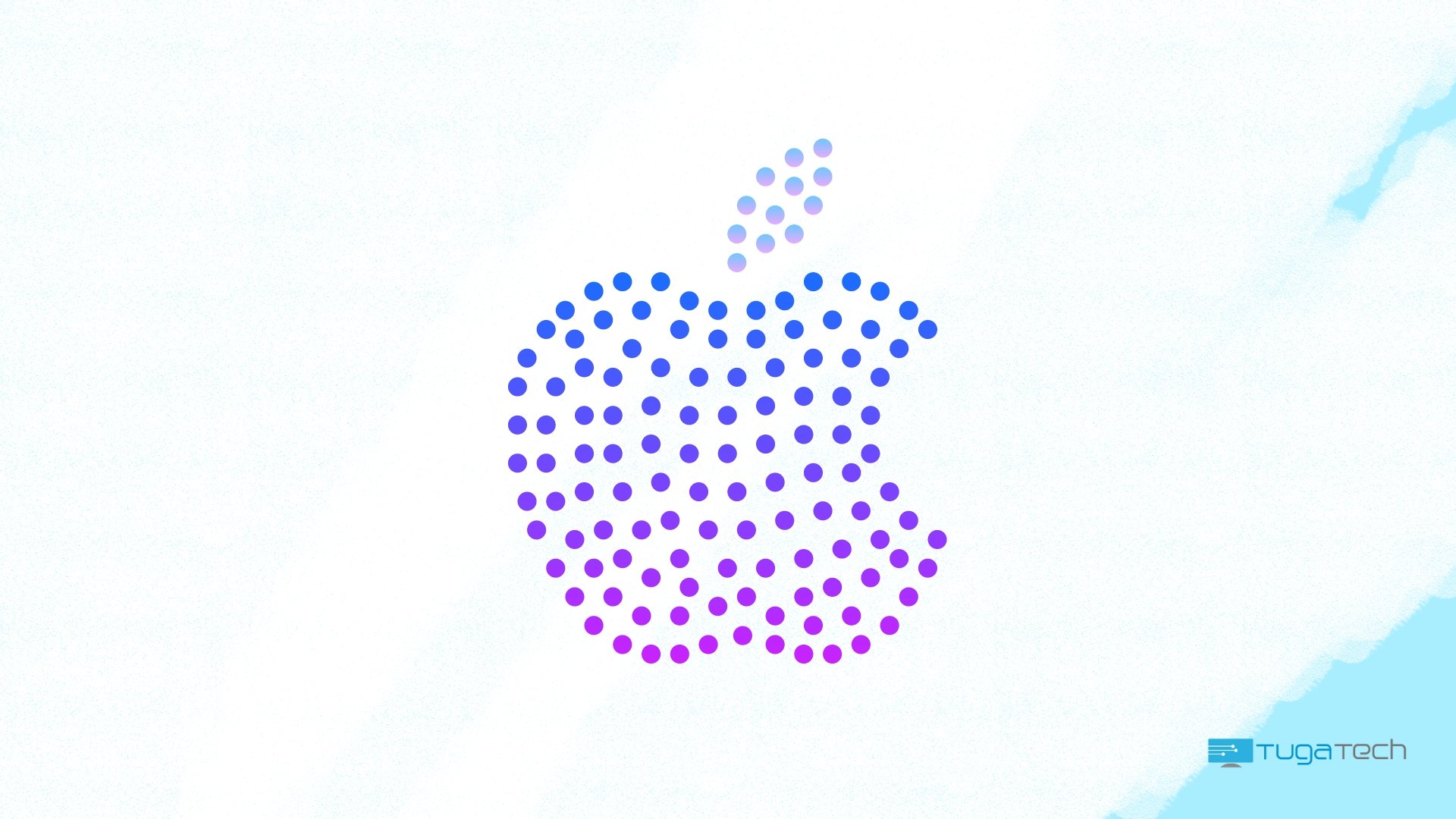 Apple logo em pontos