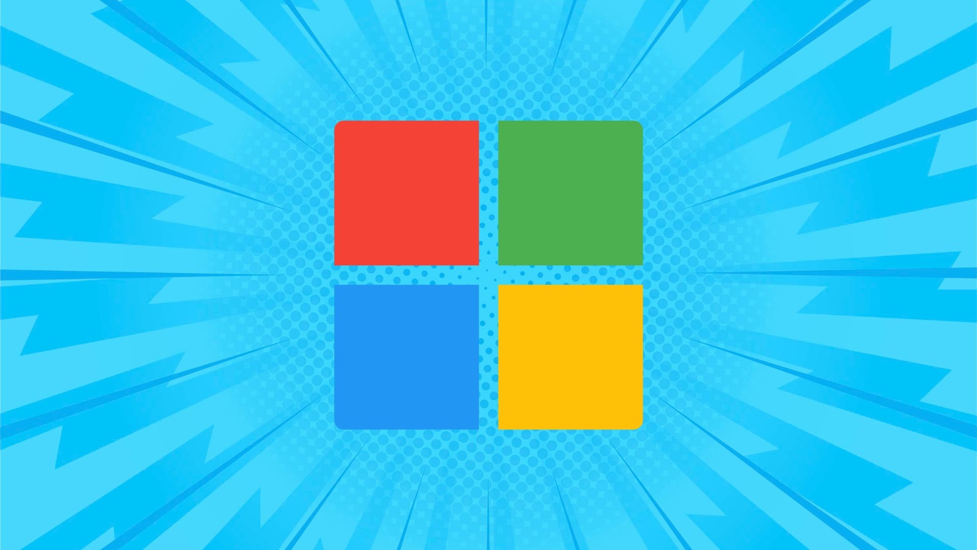 Microsoft logo da empresa em fundo azul