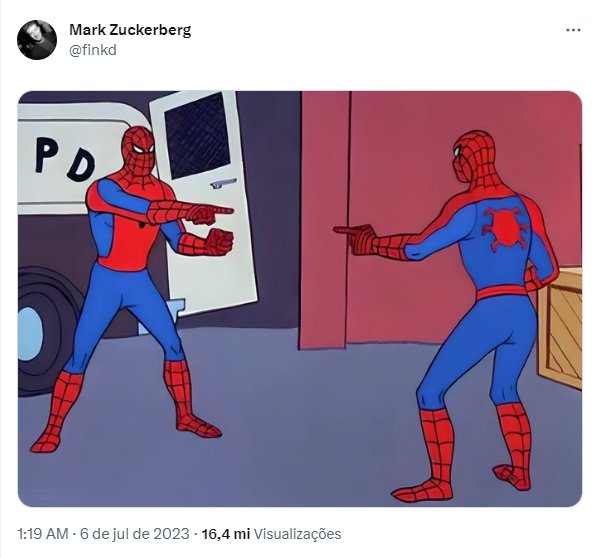 meme de spider man de zuckerberg no Twitter
