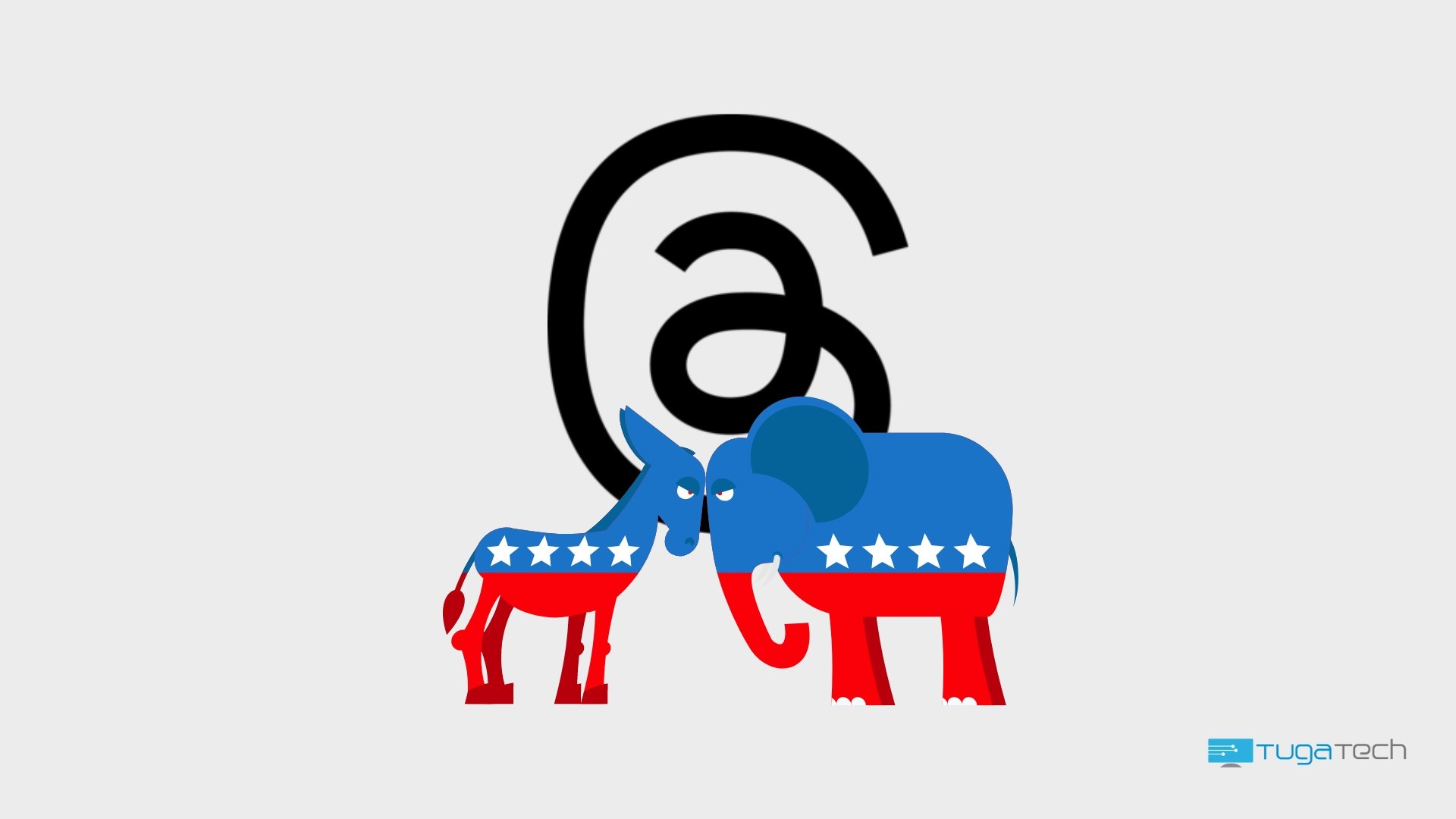 Threads com partidos republicanos e democratas nos EUA