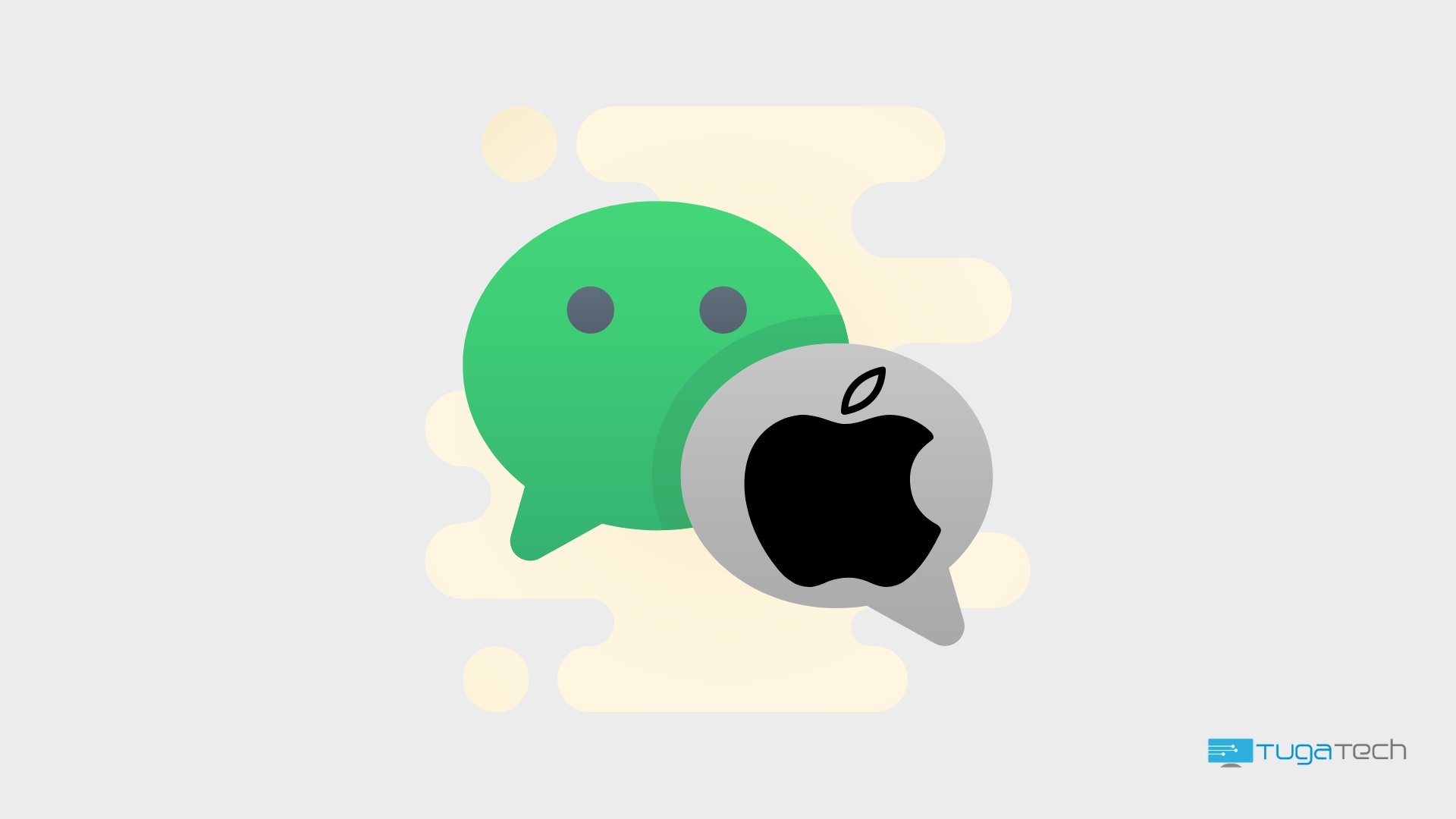 Apple dentro do logo do WeChat