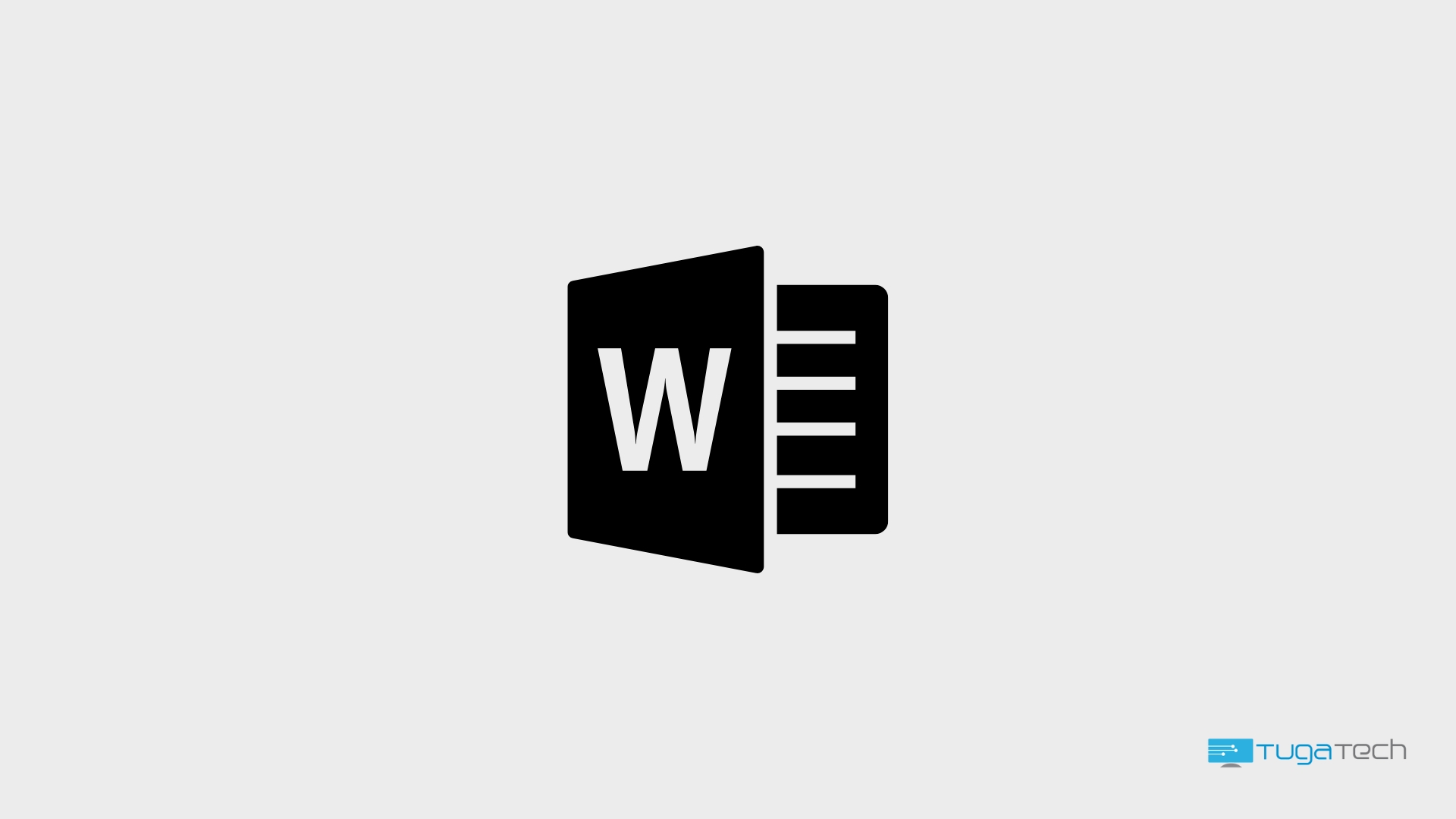 Logo do Word em preto