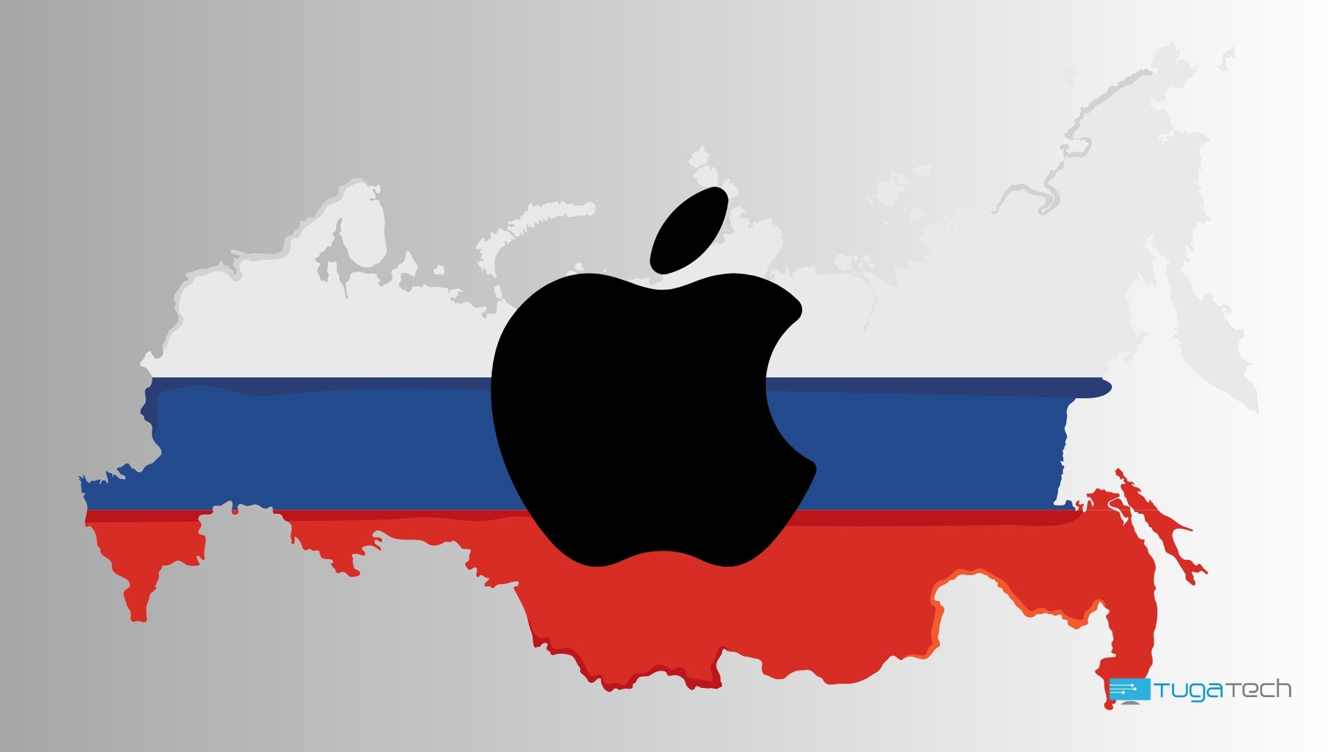 Rússia com logo da Apple