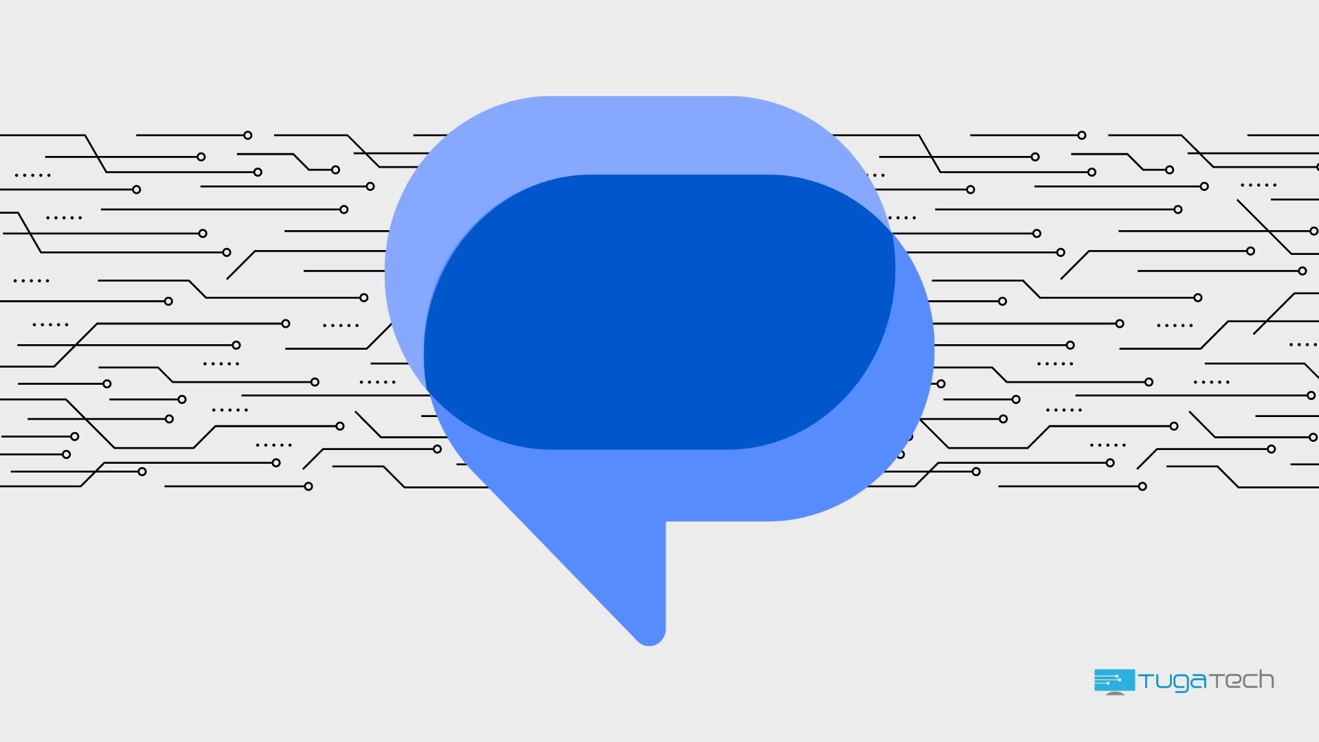 Logo da app de mensagens da Google com IA
