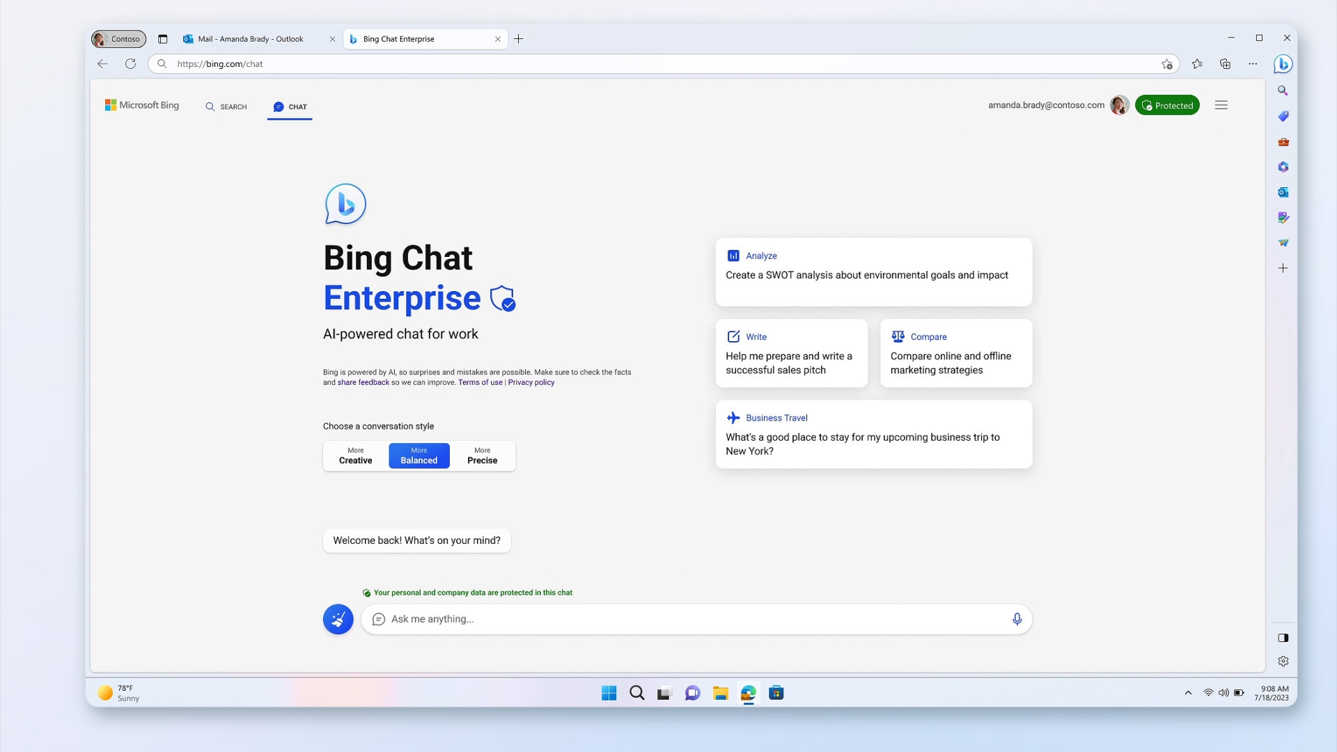 Bing Chat Enterprise