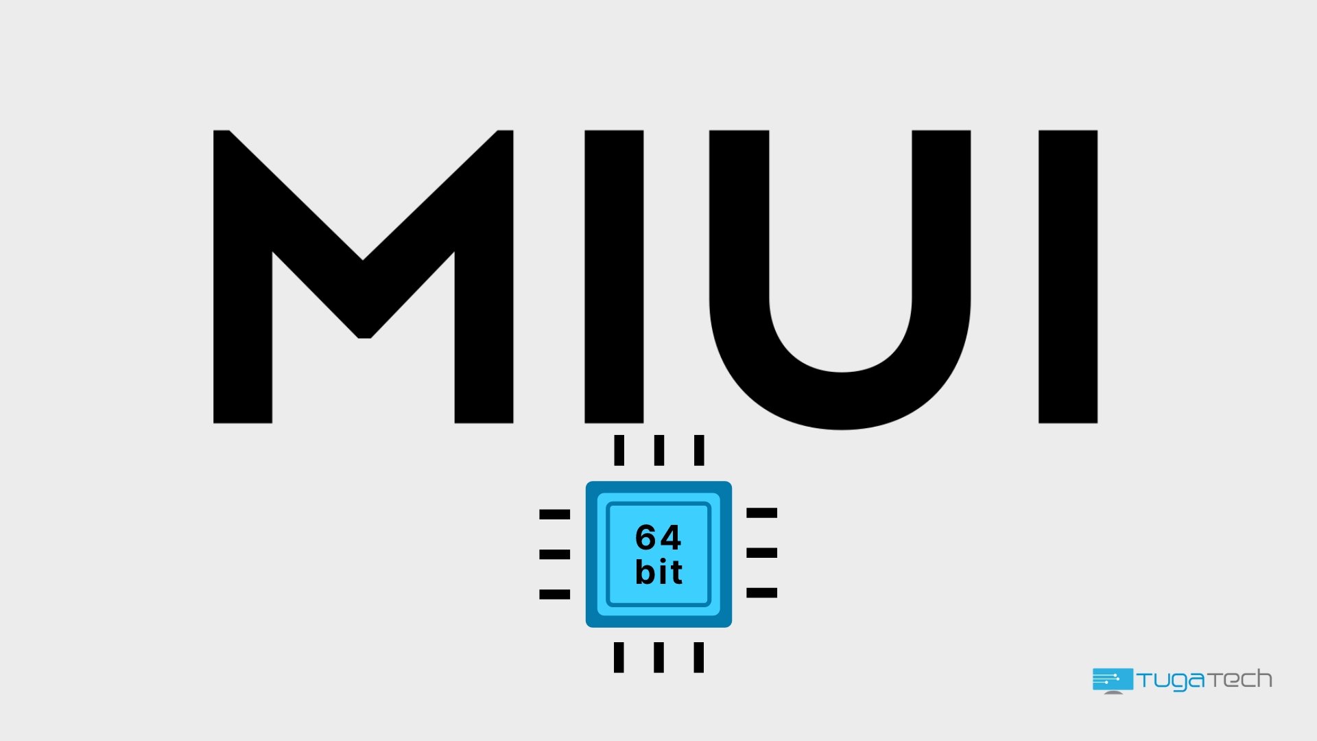 MIUI logo com processador de 64 bits