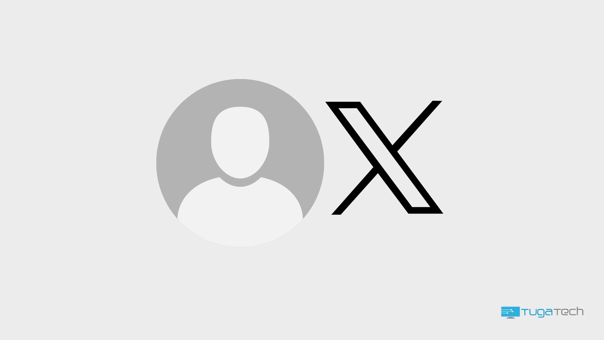 Icone de um utilizador com o logo da X