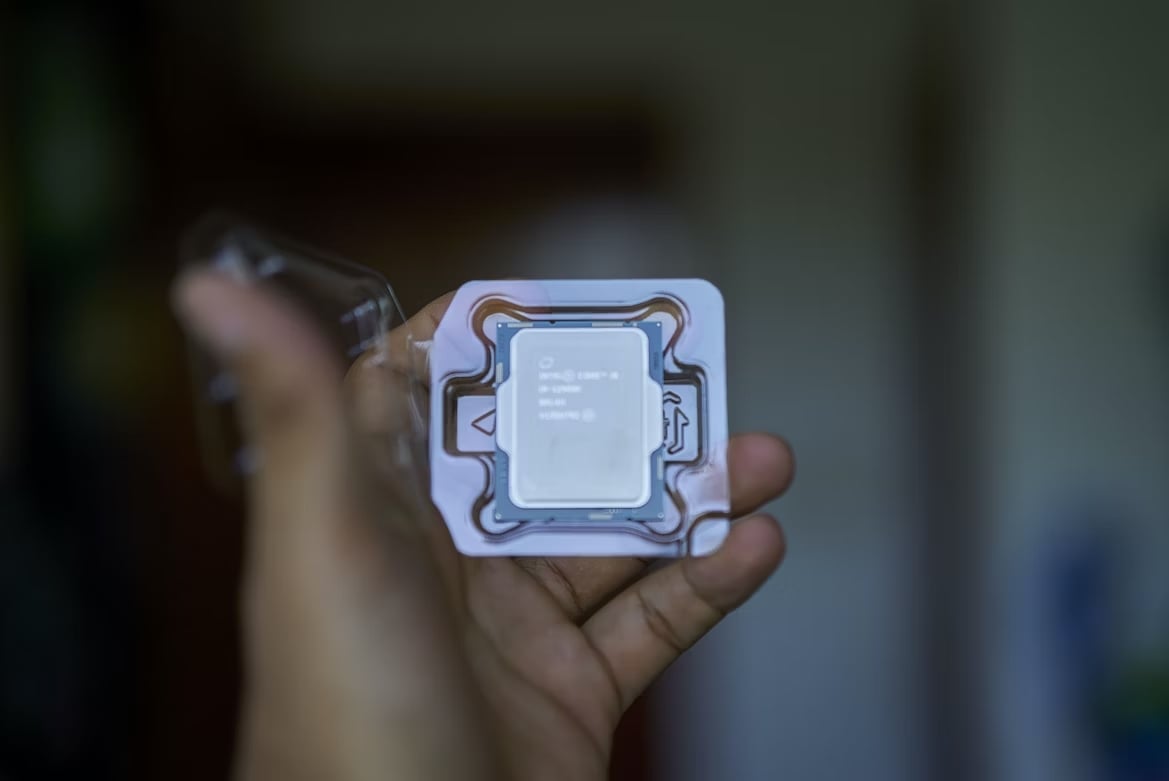 Processador da Intel na caixa