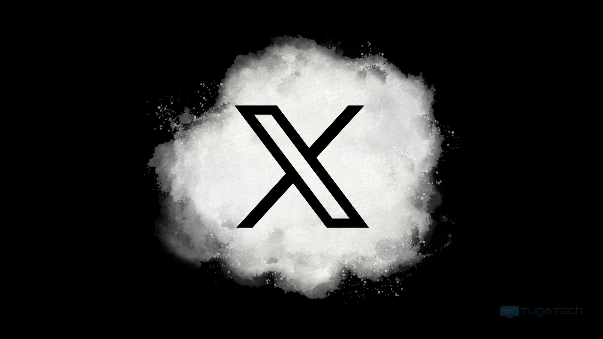 Logo da X com fundo claro e escuro