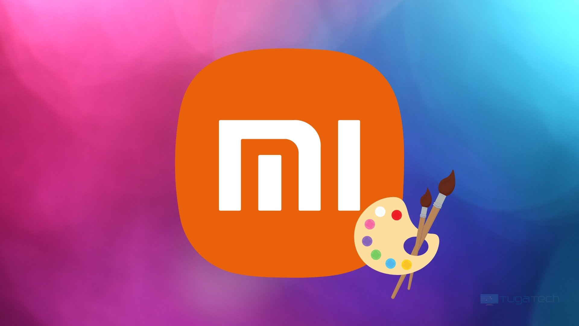 Logo da Xiaomi com imagem de design