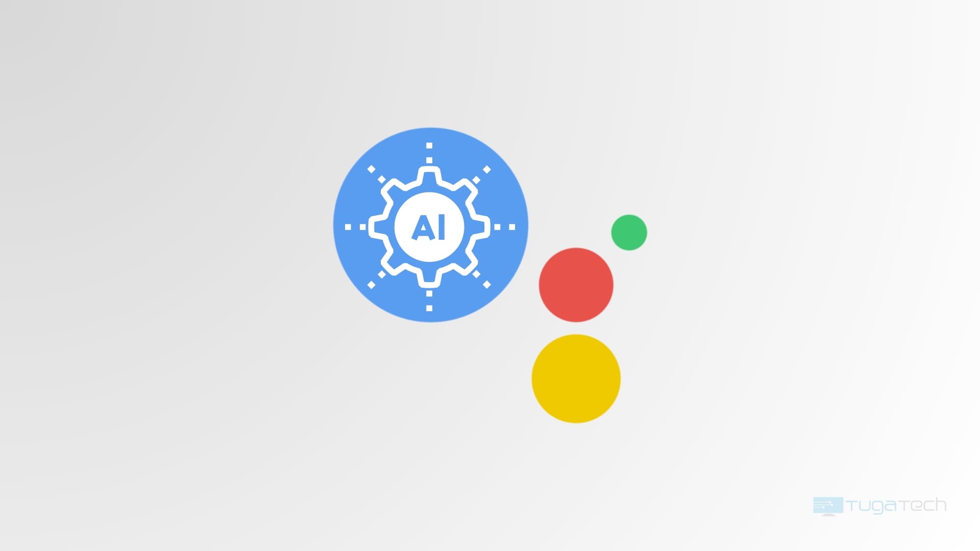 Assistente da Google com sinal de IA