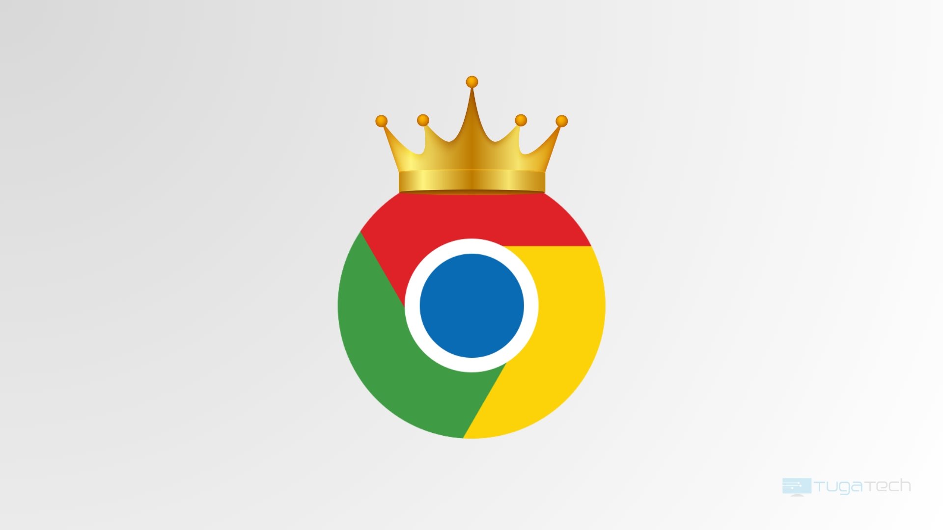 Google Chrome com chapeu de Rei