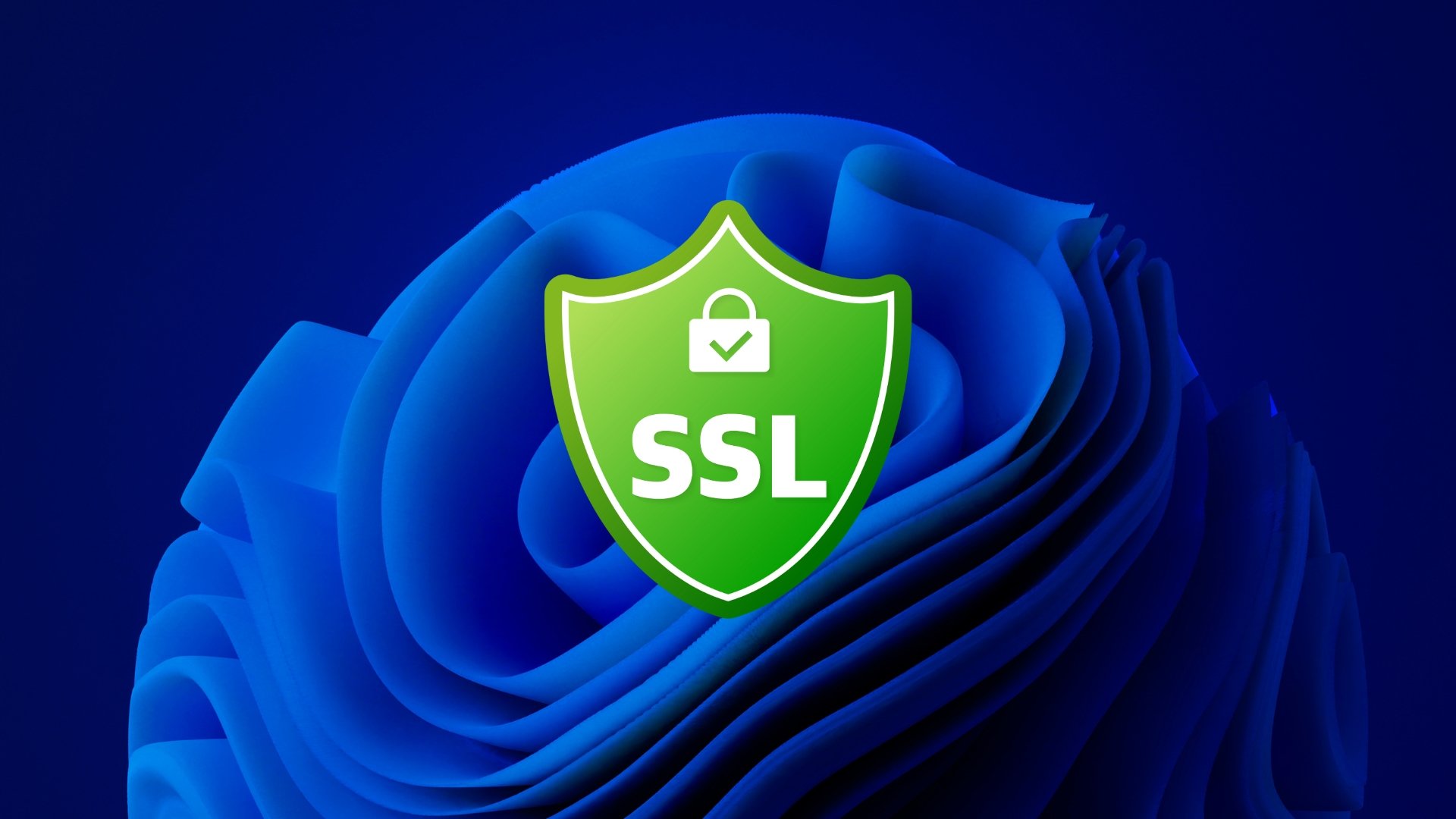 sinal de SSL com imagem de fundo do Windows