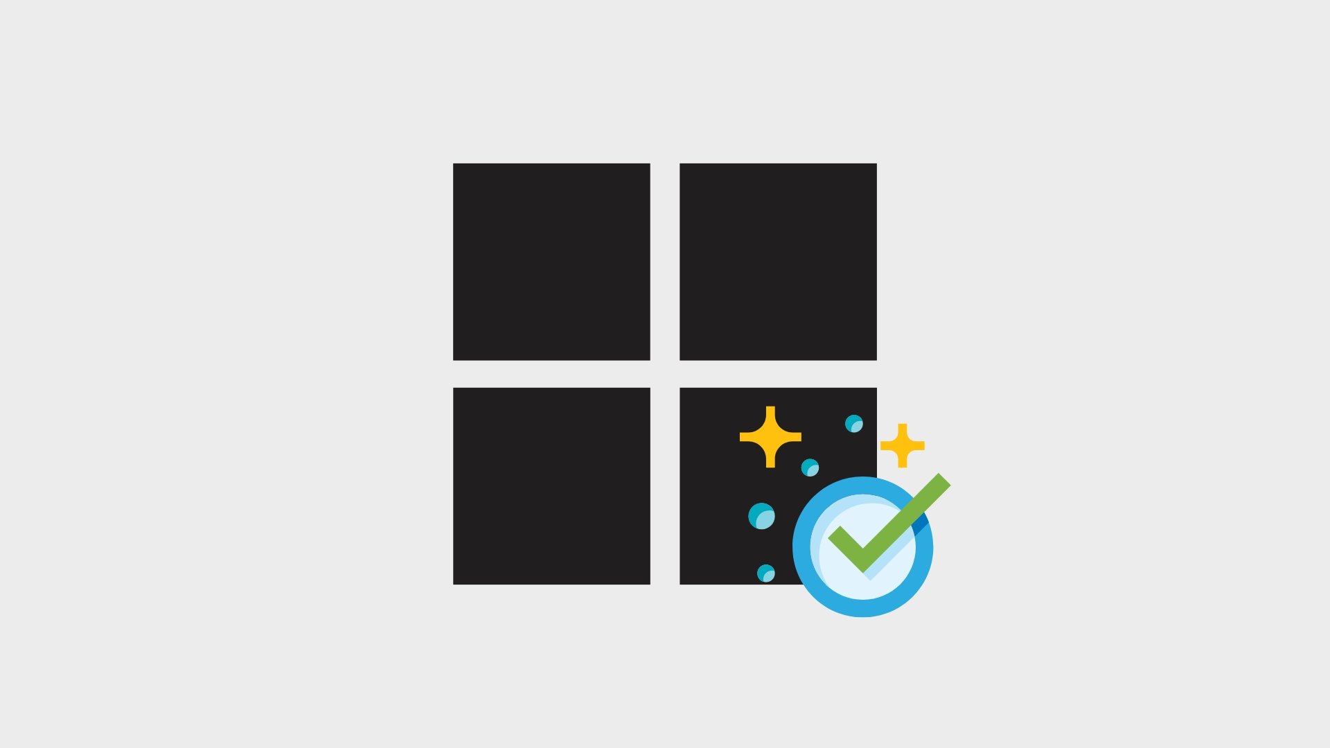 Windows 11 com sinal de limpeza