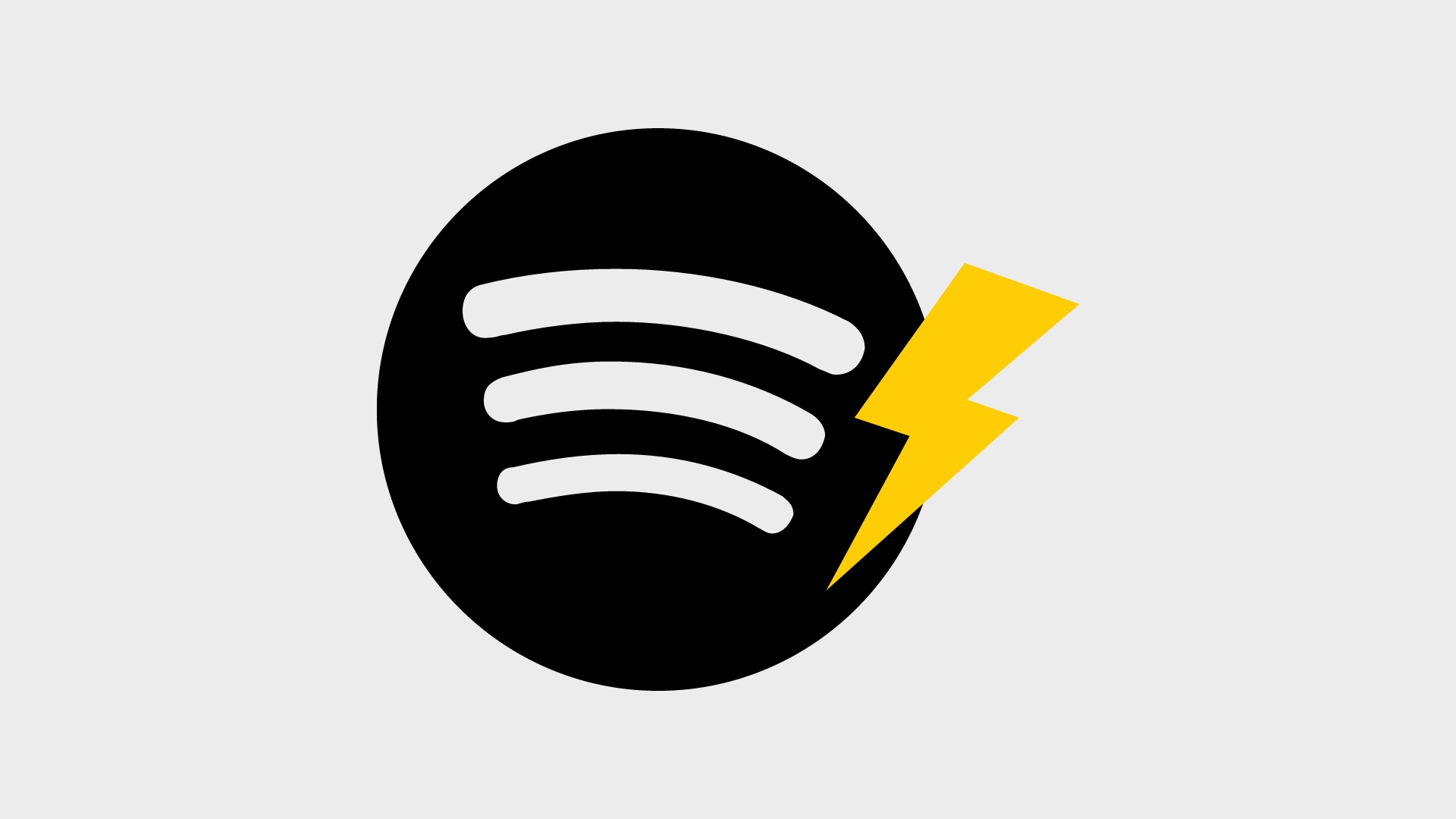 Spotify com sinal de trovão