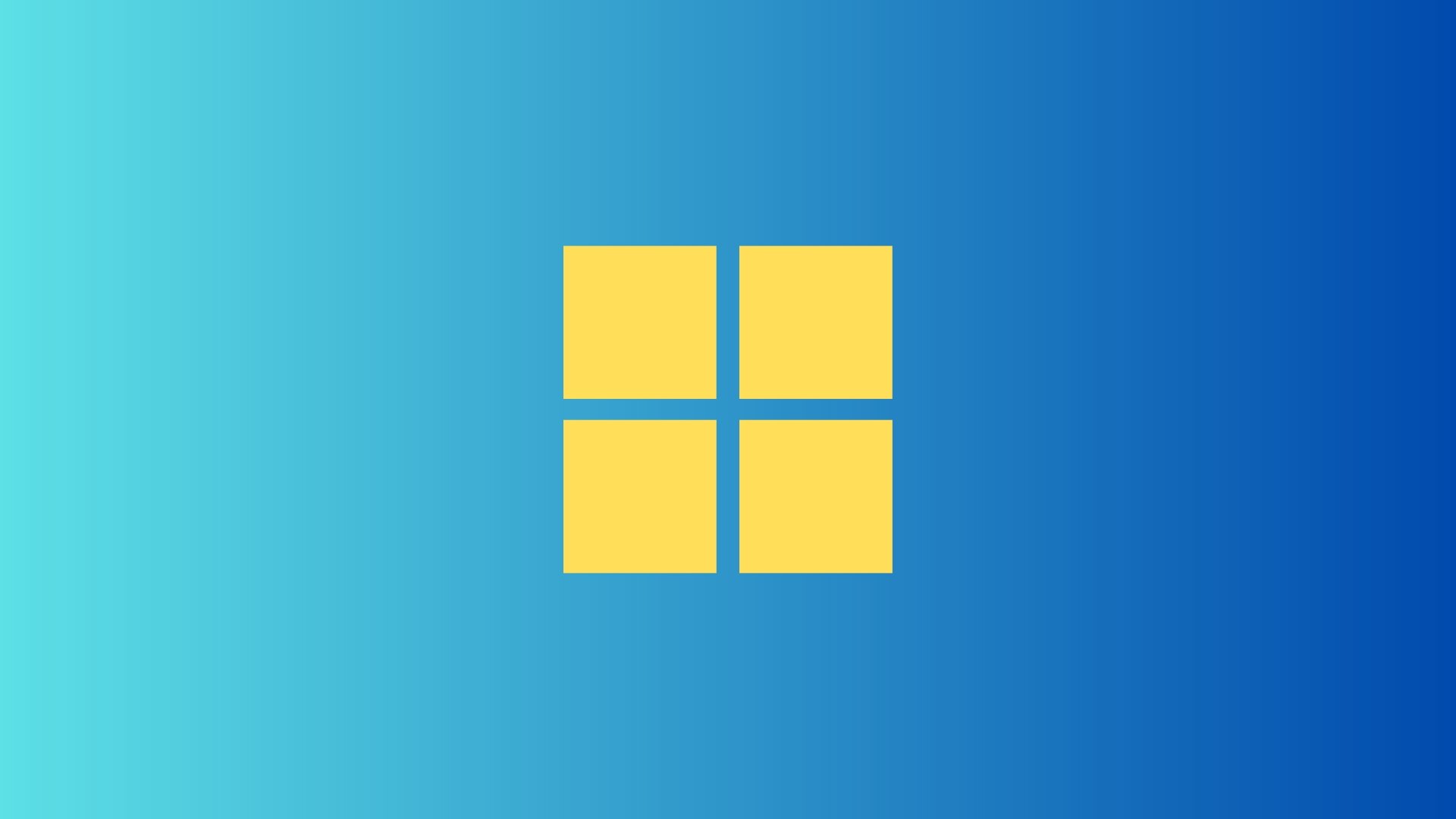 Logo do Windows em amarelo
