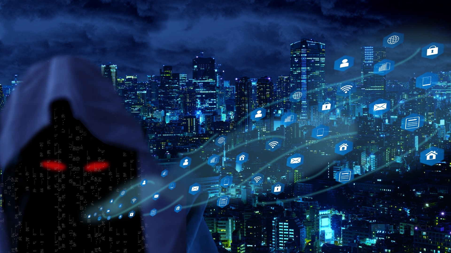 Hacker a partilhar dados via internet
