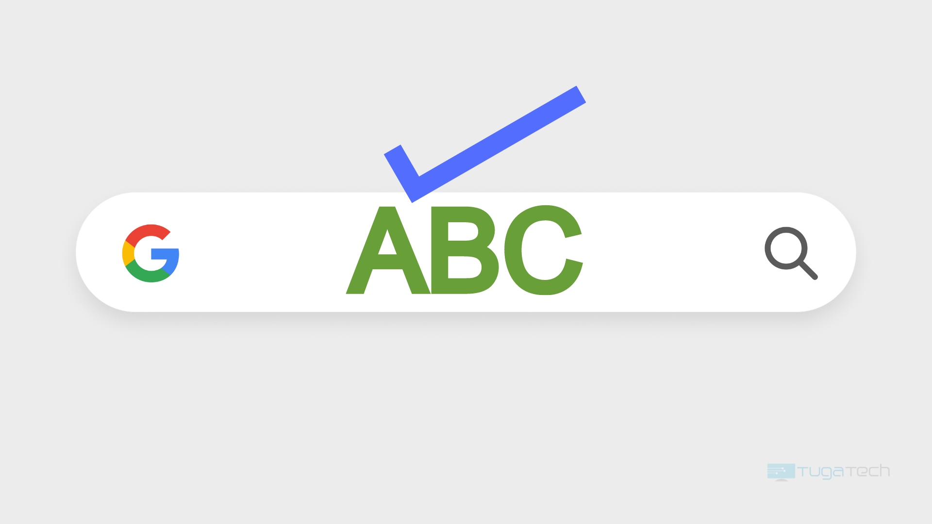 Pesquisa da Google com verificação ortográfica