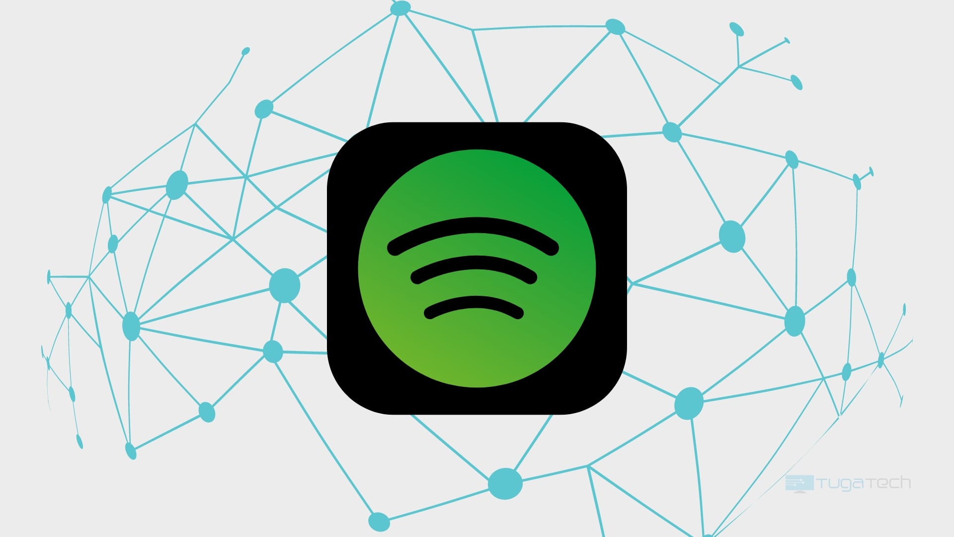 Spotify logo com fundo digital