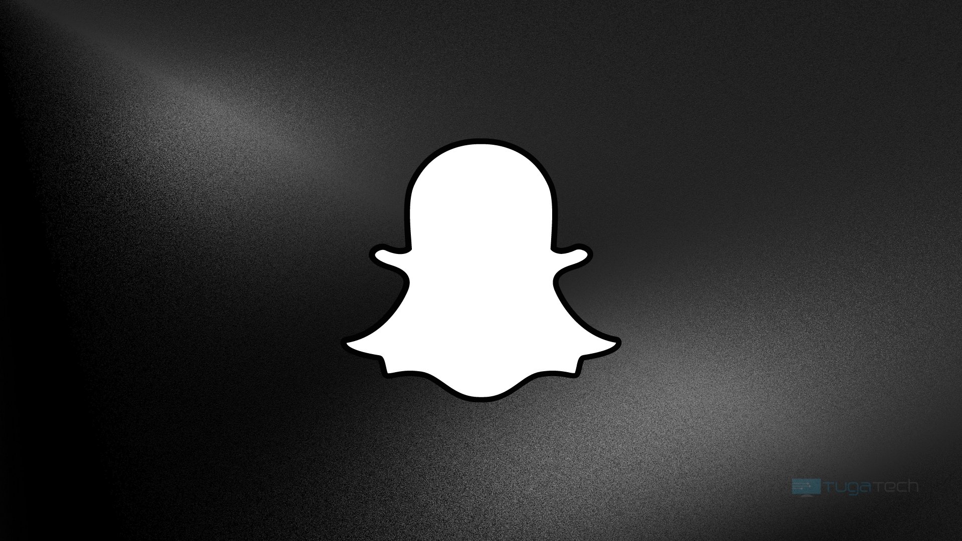 Logo do Snapchat em fundo escuro