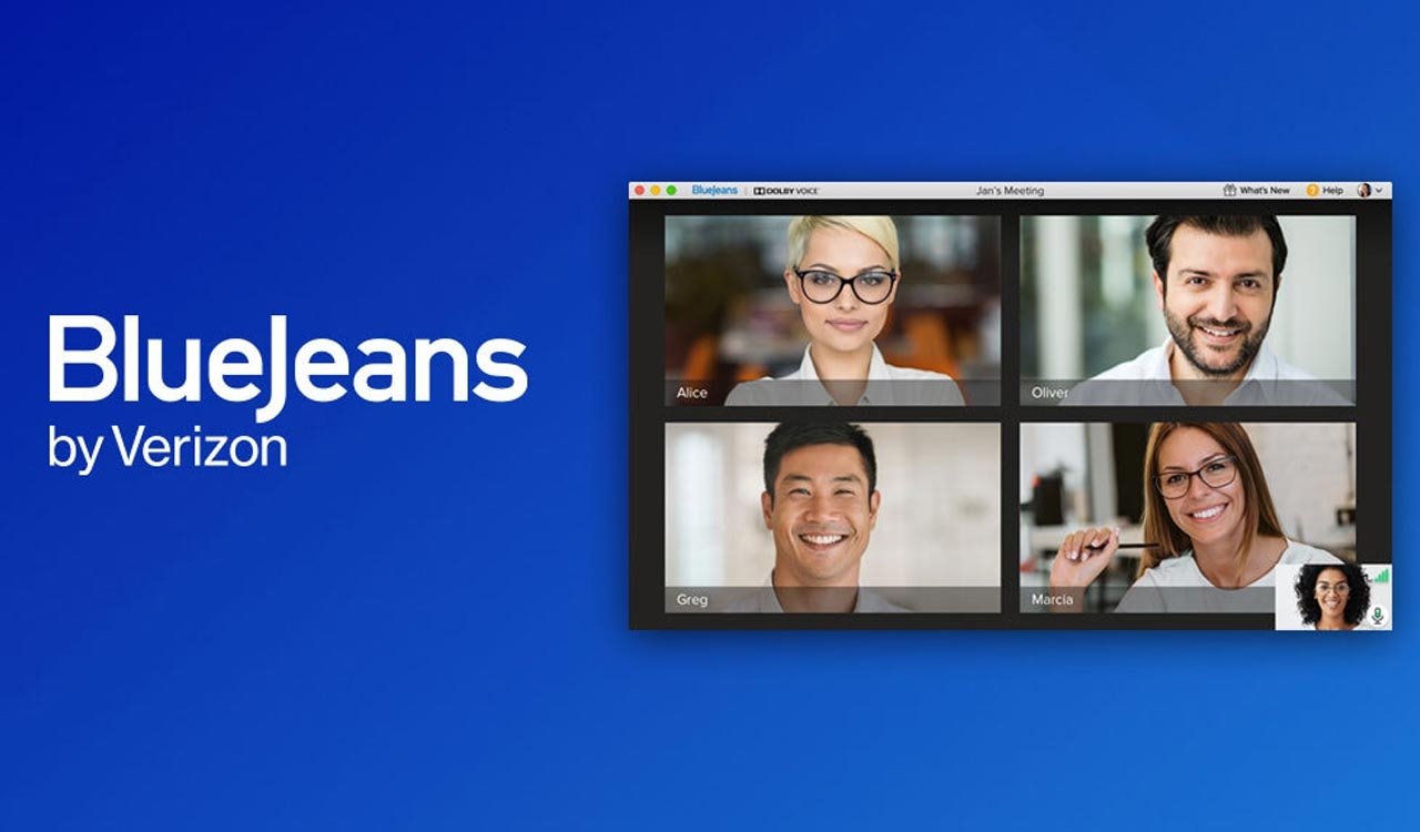 BlueJeans app de conferência de video