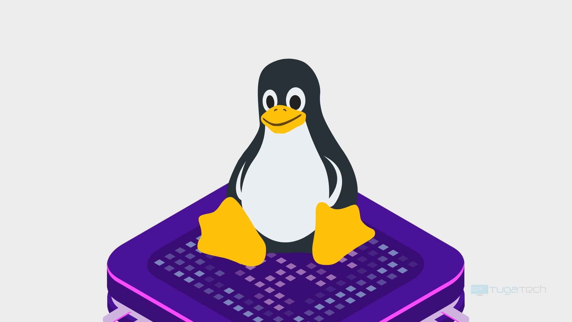 Linux sentado num processador