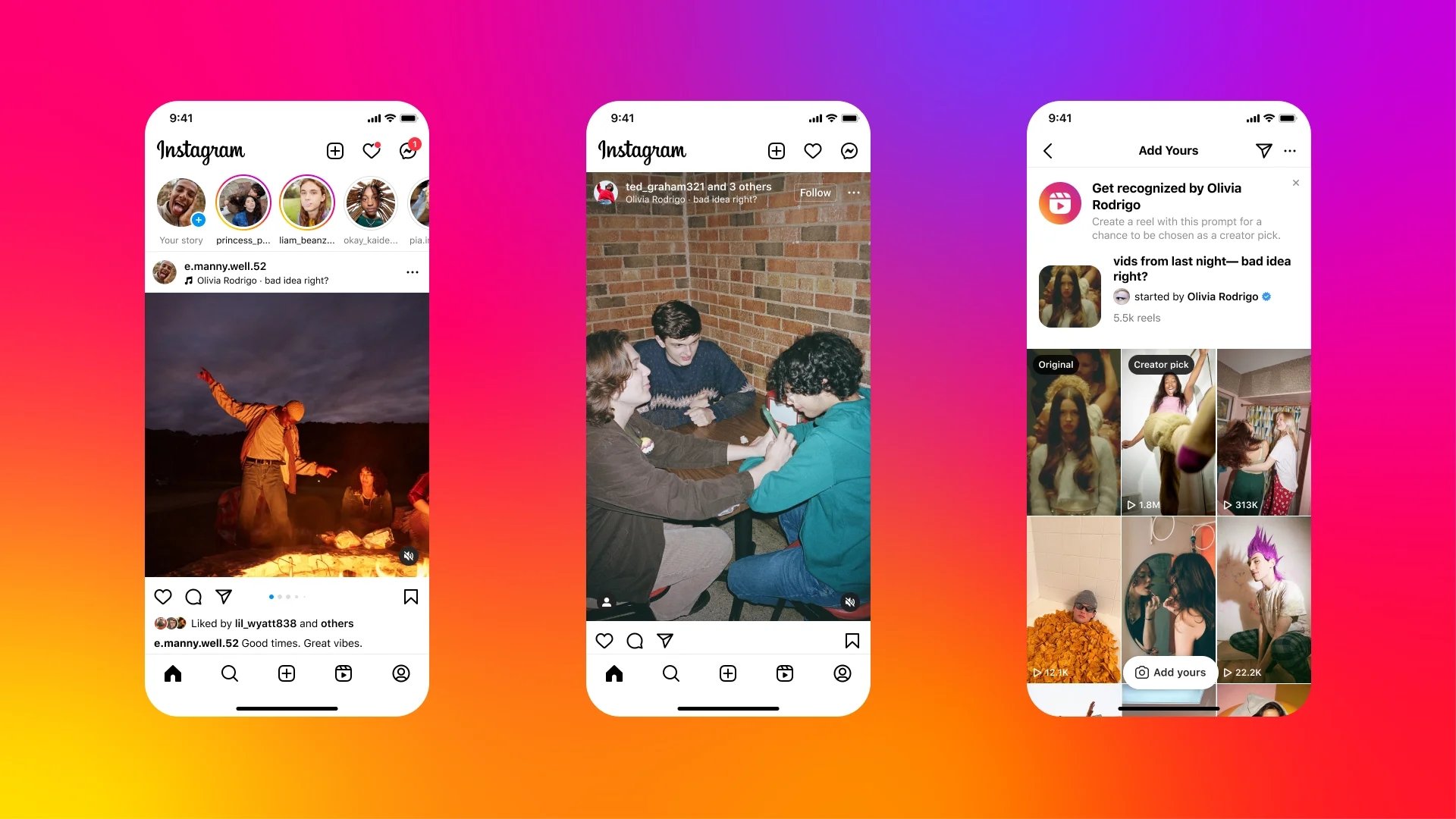 Instagram com ferramentas de colaboração