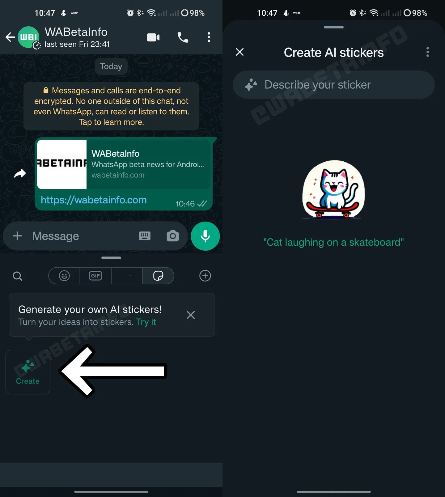 Stickers do WhatsApp criados via IA