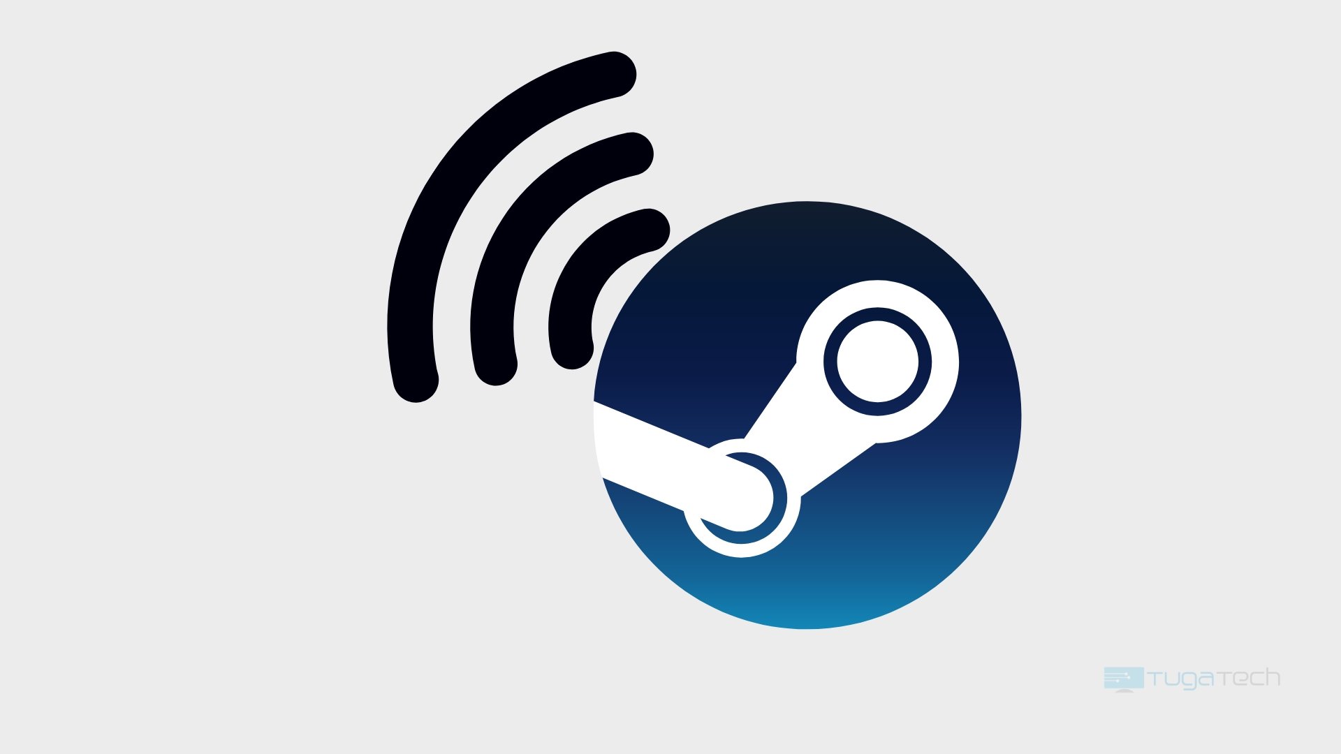 Steam logo da plataforma com wifi