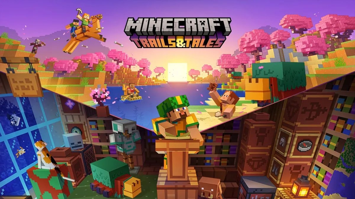 imagem de minecraft em trailer do jogo