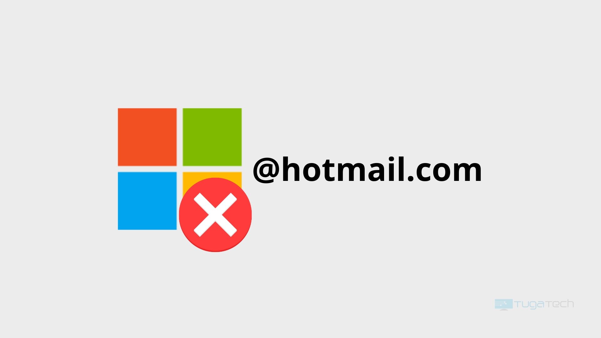 Hotmail com erro e icone da Microsoft