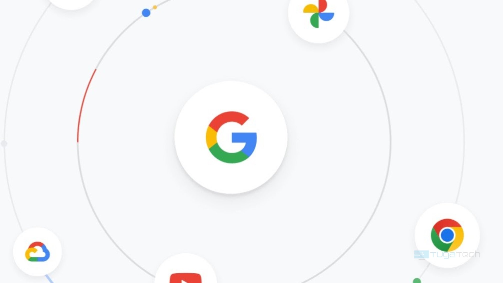 Logo do Google e das diferentes plataformas da empresa
