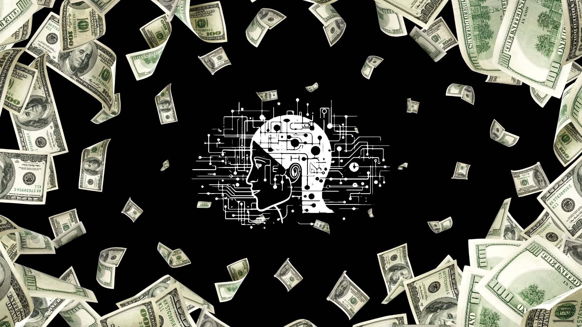 Inteligência Artificial com dinheiro a ser sugado