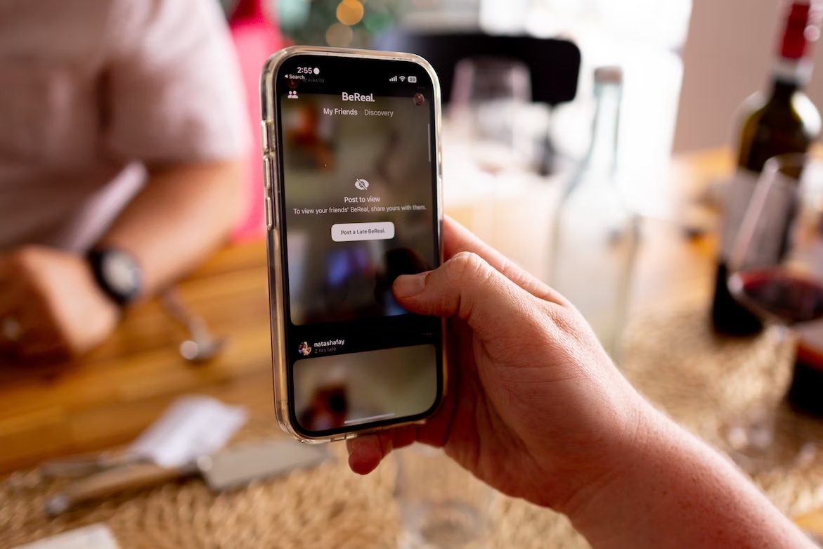 BeReal em smartphone