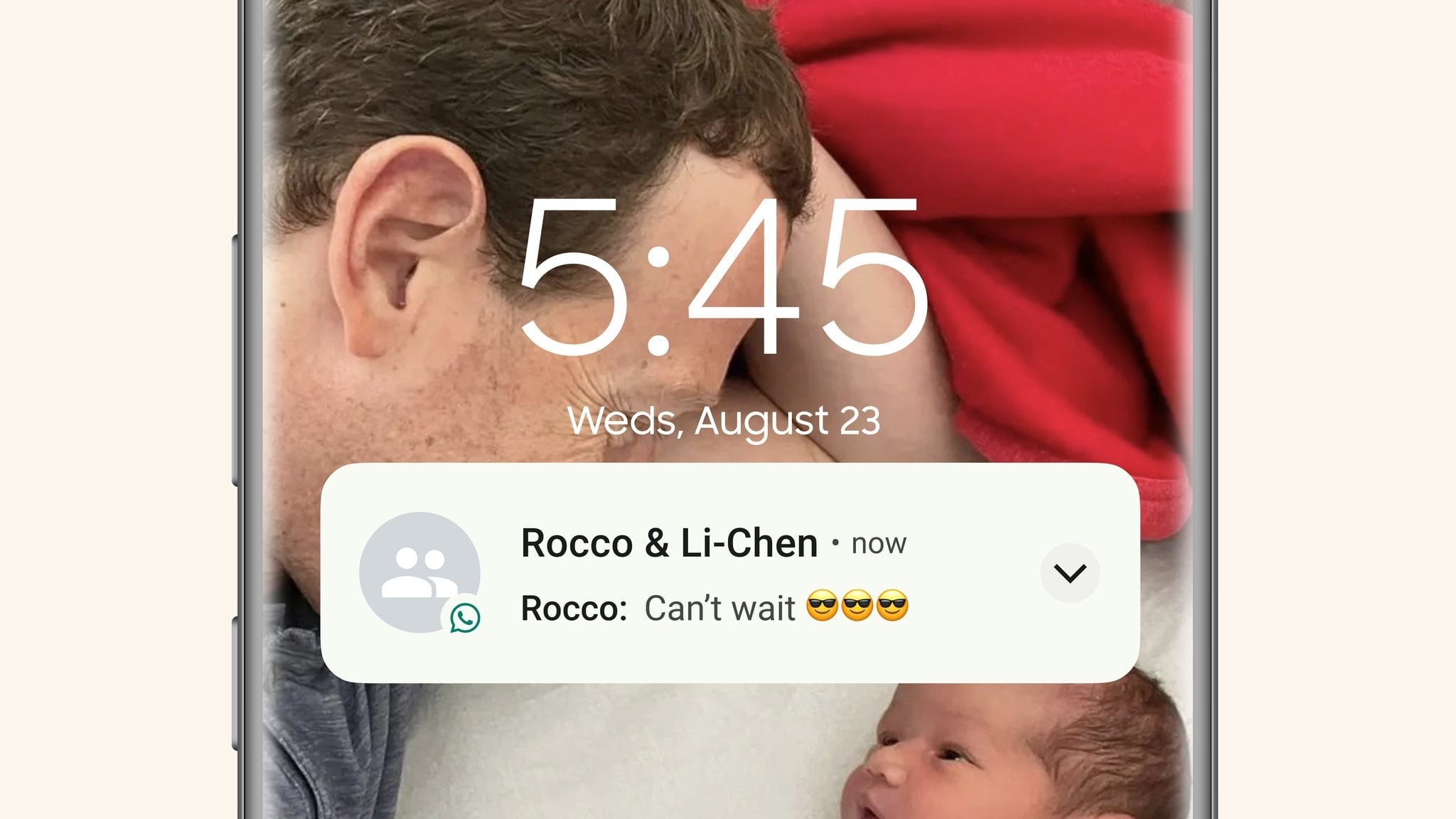 WhatsApp com novo grupo criado