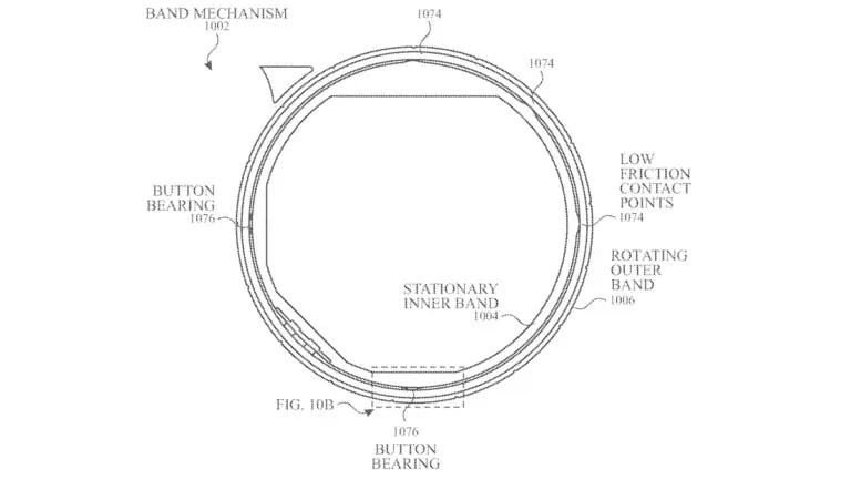 imagem da patente da apple para anel