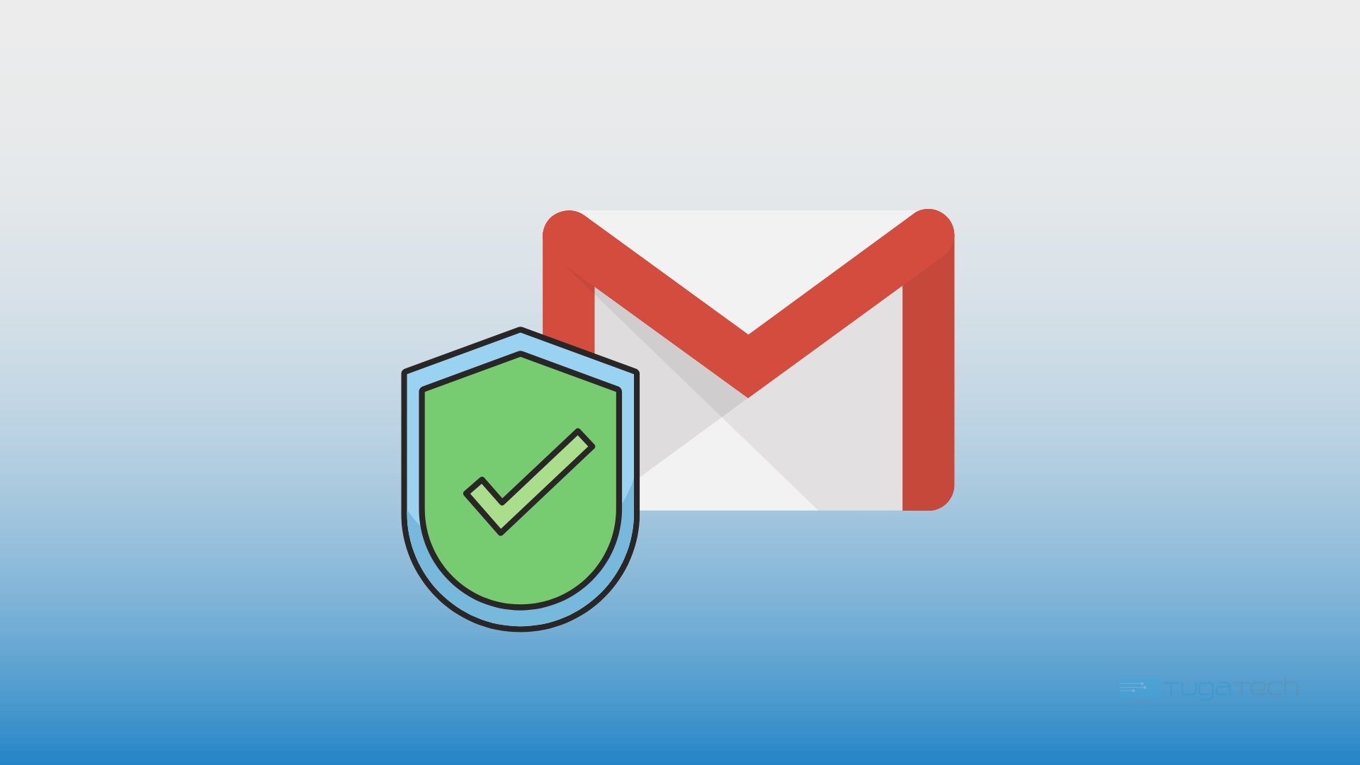 Gmail com sinal de seguro