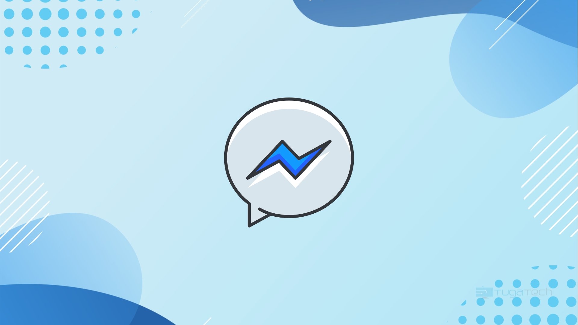 Imagem logo do Messenger em tom azul