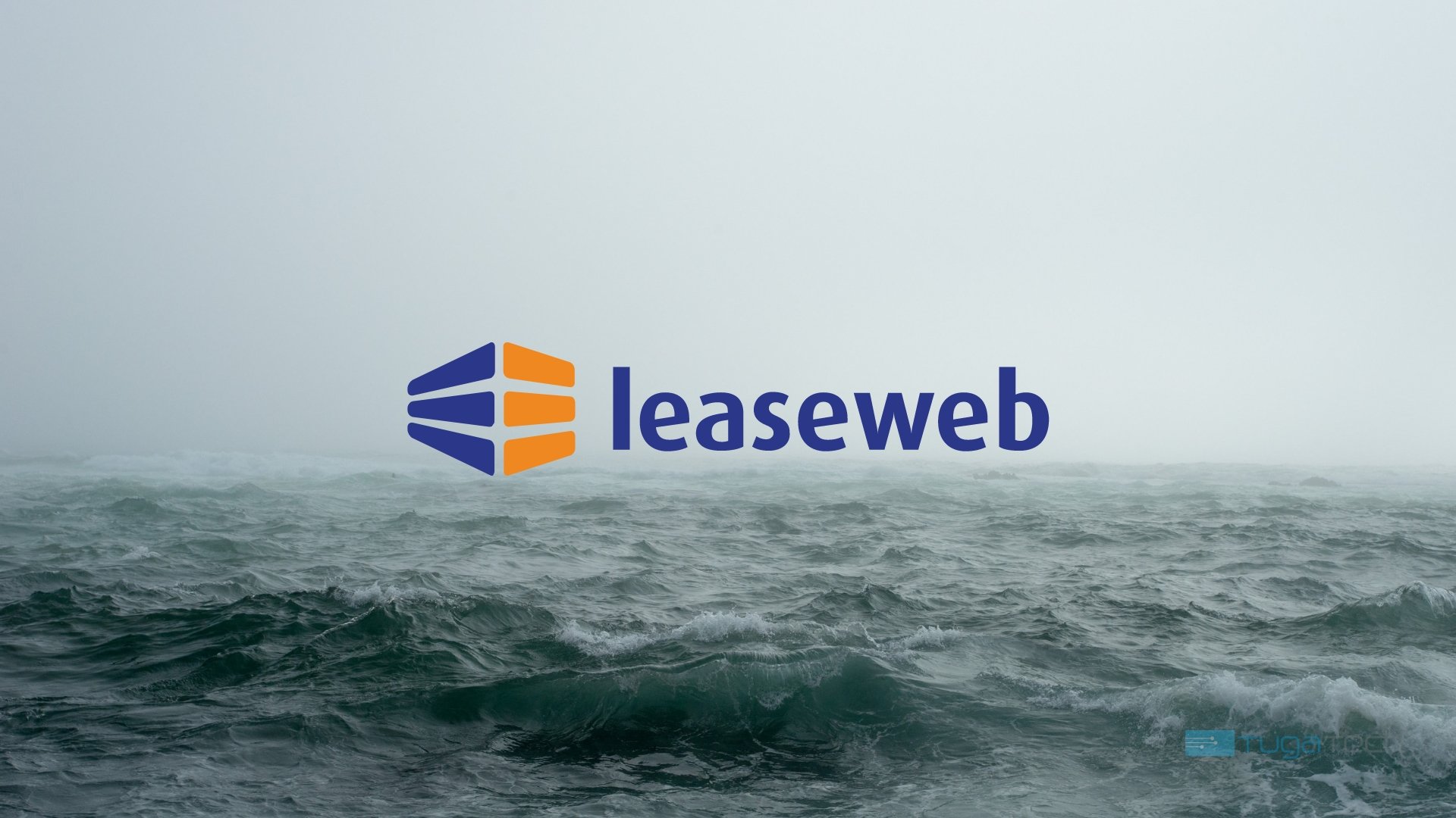 Leaseweb logo da entidade sobre oceano
