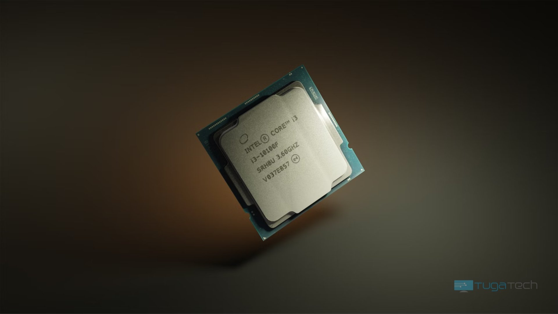 Processador Intel sobre fundo escuro