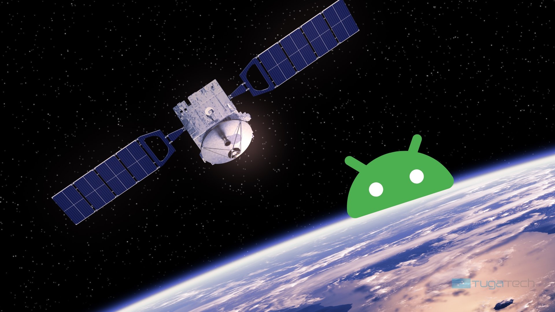 Android no espaço com satélite