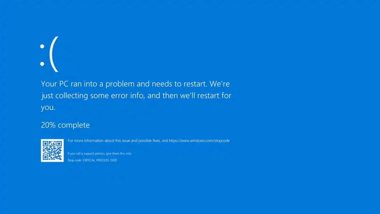 Ecrã azul de erro no Windows 11