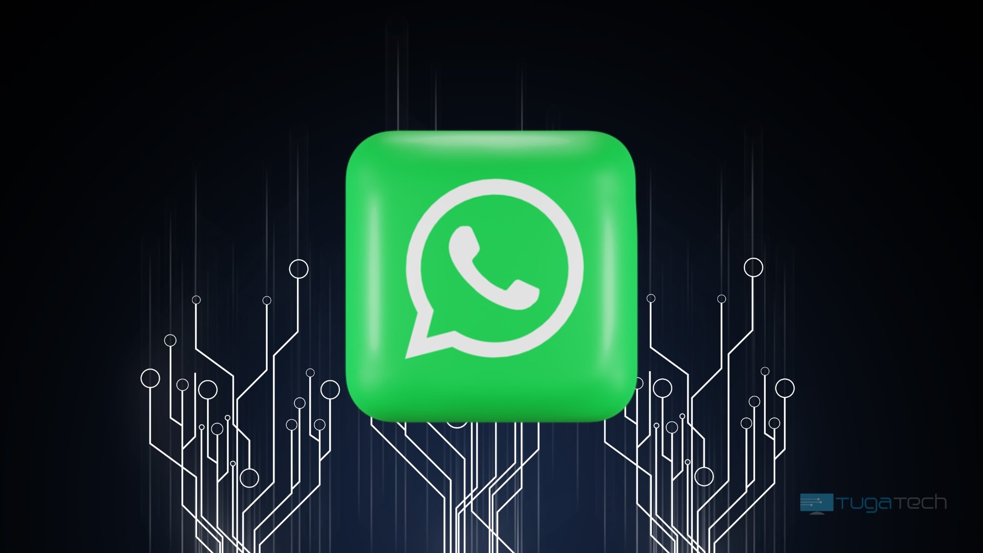 WhatsApp logo em 3D