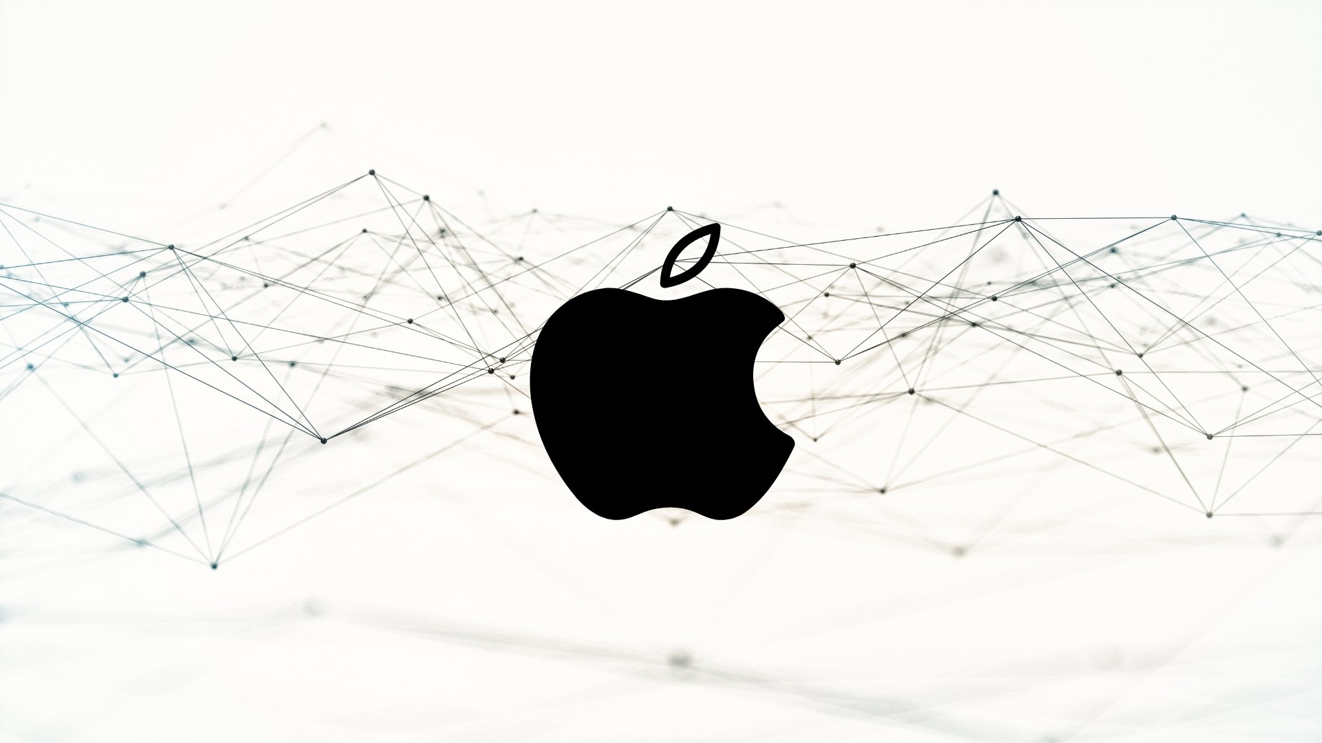 Apple logo em fundo branco