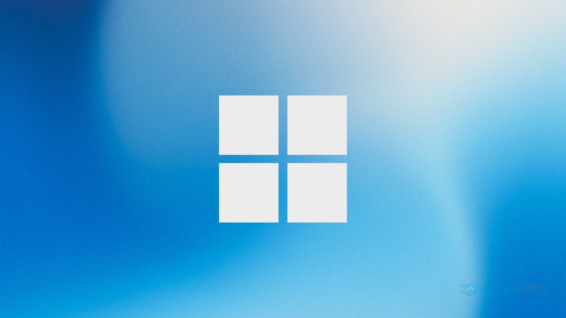 Windows 11 logo do sistema em fundo azul