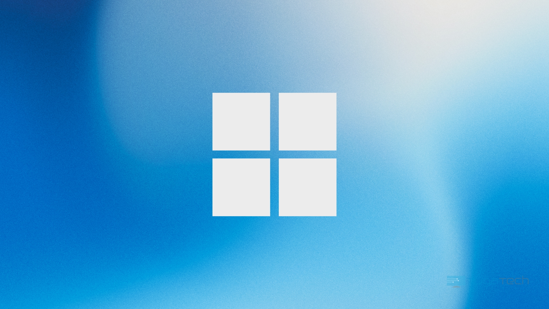 Windows 11 logo do sistema em fundo azul