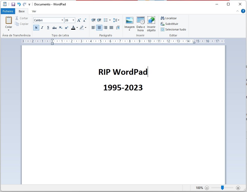 WordPad em RIP