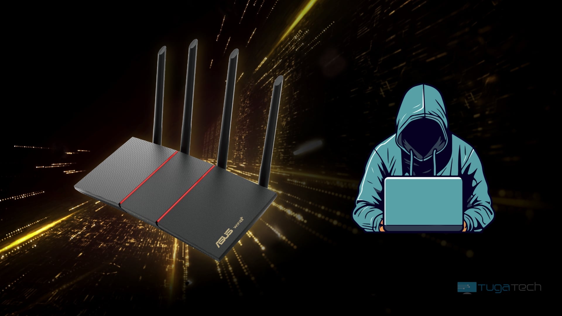 Router da Asus com hacker