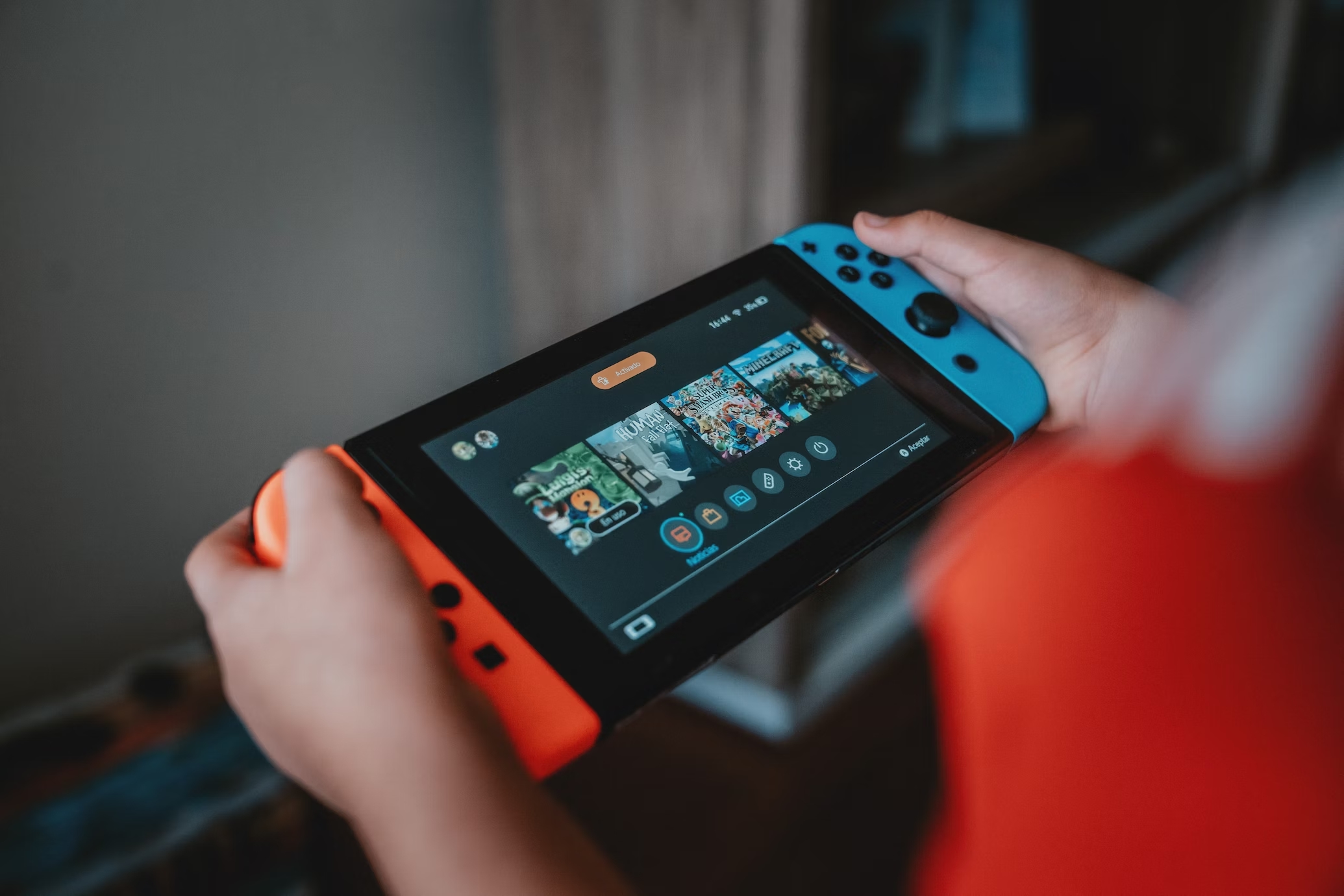 Nintendo Switch a ser usada